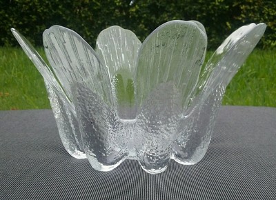 Lotus Flower Petal Bowl Vase Art Drinking glass Tapio Wirkkala Iittala Finland Style 3